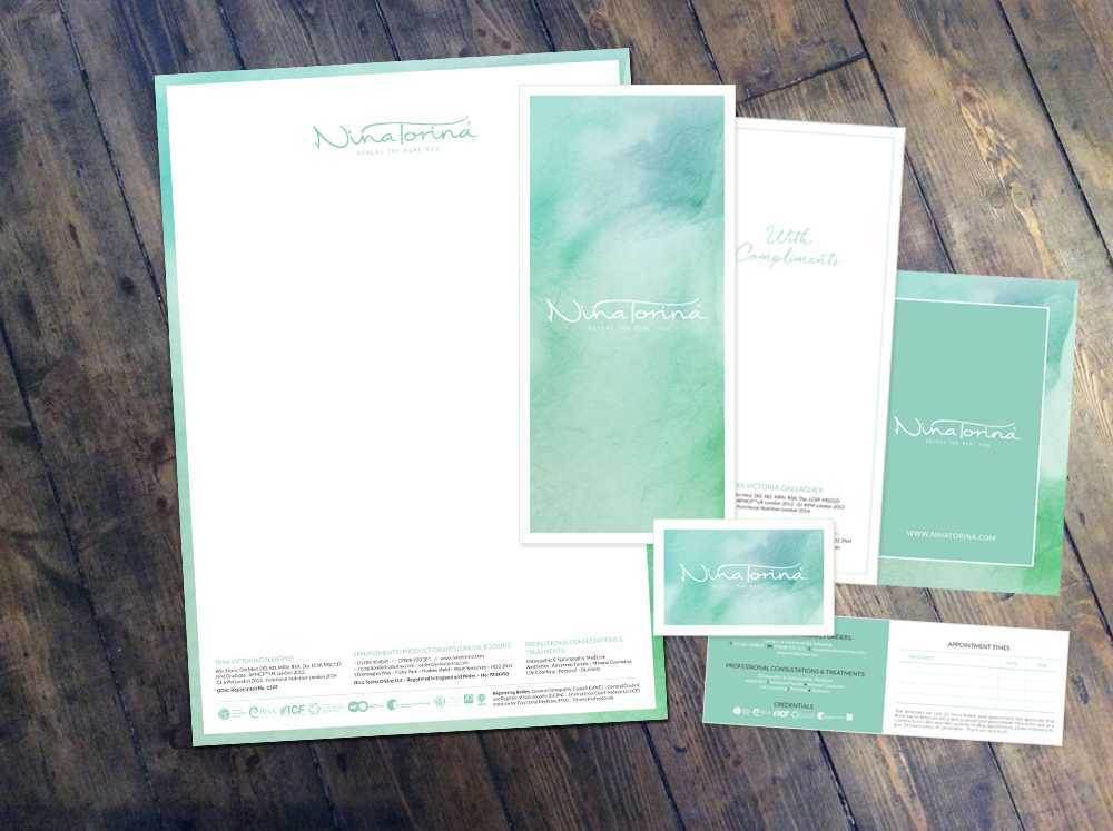 Corporate Stationery Design For Nina Torina